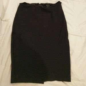 Jersey pencil skirt